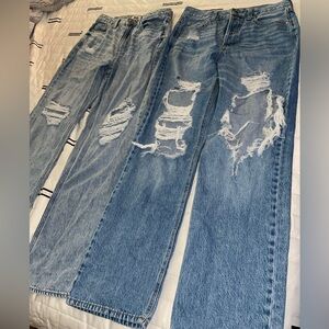 🩵wide leg destroyed Jean bundle!🩵